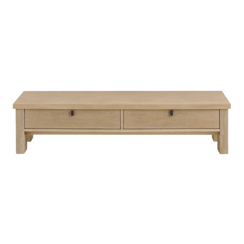 Pottery Barn Modern Farmhouse Rectangular Coffee Table Wood Fog